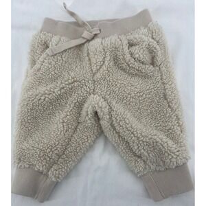 Baby Gap Sherpa Fleece Lined Jogger Pants Cream 3-6 Months